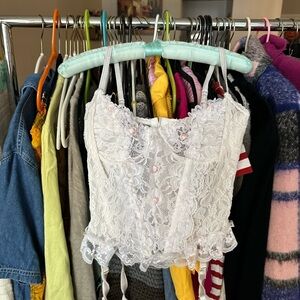 Vintage Dexel White Lace Camisole Top